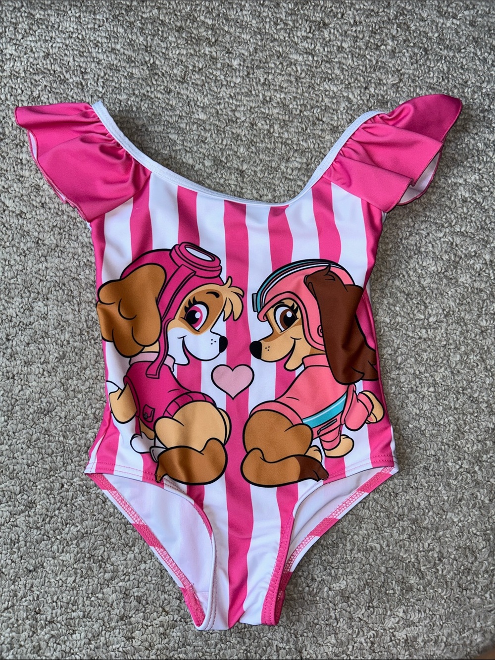 Paw Patrol Girls Hot Pink One-Piece Swimsuit